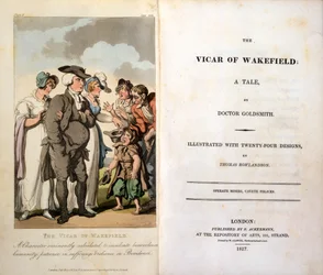 Le Vicaire de Wakefield par Oliver Goldsmith, Frontispice, 1817